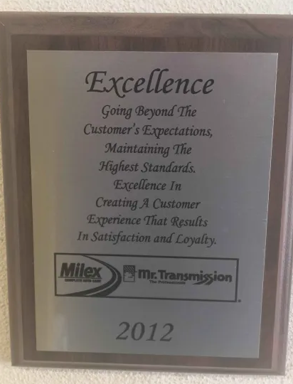 Reward for 2012 | Mr. Transmission